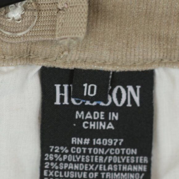 Hudson Jeans Girls Size 10 Tan Corduroy Adjustable Waist Skinny Jeans - Picture 10 of 11